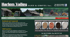 Desktop Screenshot of harlemvalleysandandgravel.net